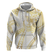 Samoa Lotu Tamaiti Gold Hoodie Teuila Tatau LT7 Zip Hoodie Gold - Polynesian Pride