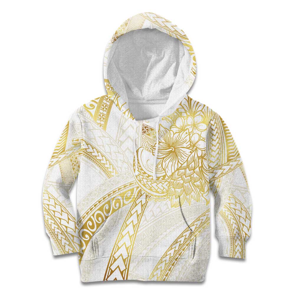 Samoa Lotu Tamaiti Gold Kid Hoodie Teuila Tatau LT7 Hoodie Gold - Polynesian Pride