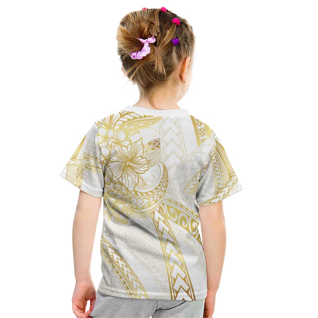 Samoa Lotu Tamaiti Gold Kid T Shirt Teuila Tatau LT7 - Polynesian Pride