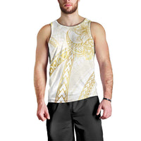 Samoa Lotu Tamaiti Gold Men Tank Top Teuila Tatau LT7 - Polynesian Pride