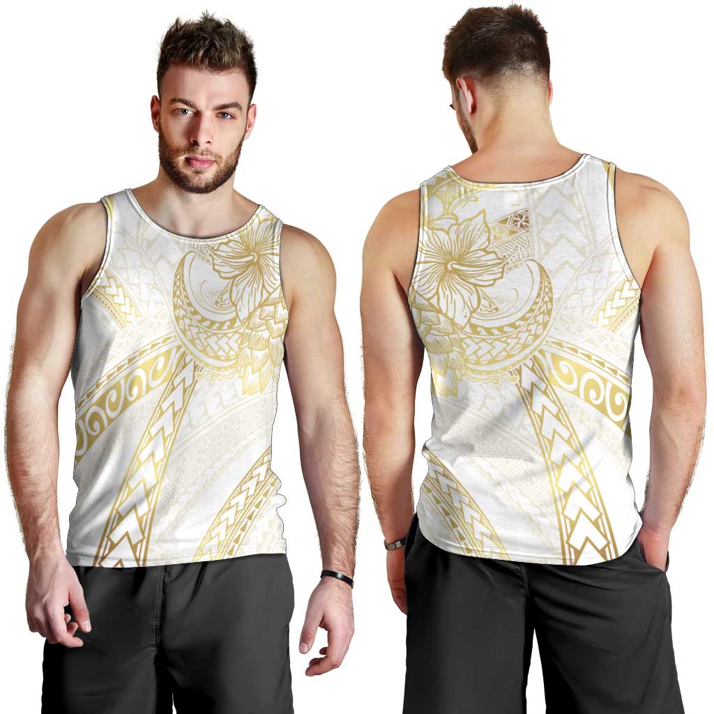 Samoa Lotu Tamaiti Gold Men Tank Top Teuila Tatau LT7 - Polynesian Pride