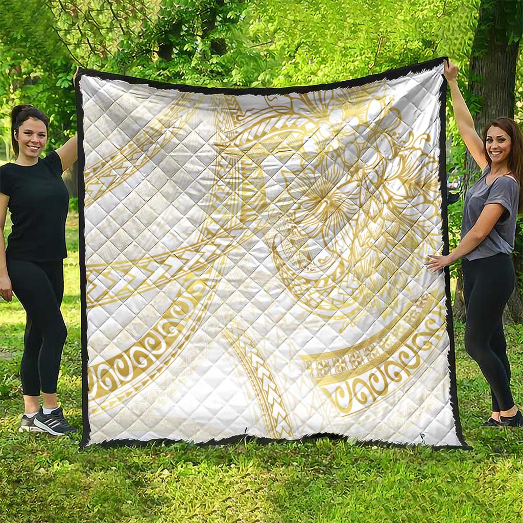Samoa Lotu Tamaiti Gold Quilt Teuila Tatau LT7 - Polynesian Pride