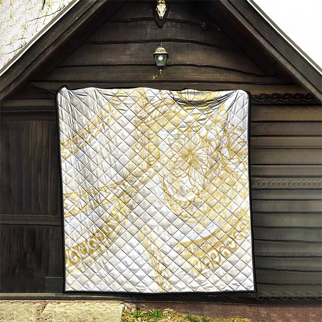 Samoa Lotu Tamaiti Gold Quilt Teuila Tatau LT7 - Polynesian Pride