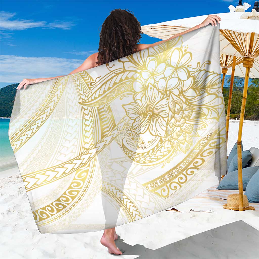 Samoa Lotu Tamaiti Gold Sarong Teuila Tatau LT7 One Size 44 x 66 inches Gold - Polynesian Pride