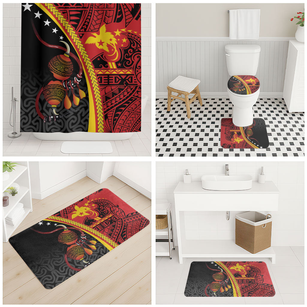 Papua New Guinea Independence Bathroom Set PNG Bagi and Lime Pot LT7 - Polynesian Pride