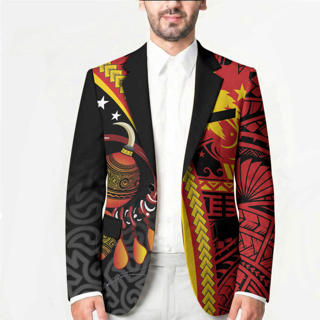 Papua New Guinea Independence Personalised Blazer PNG Bagi and Lime Pot LT7 - Polynesian Pride