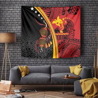 Papua New Guinea Independence Tapestry PNG Bagi and Lime Pot LT7 Black - Polynesian Pride