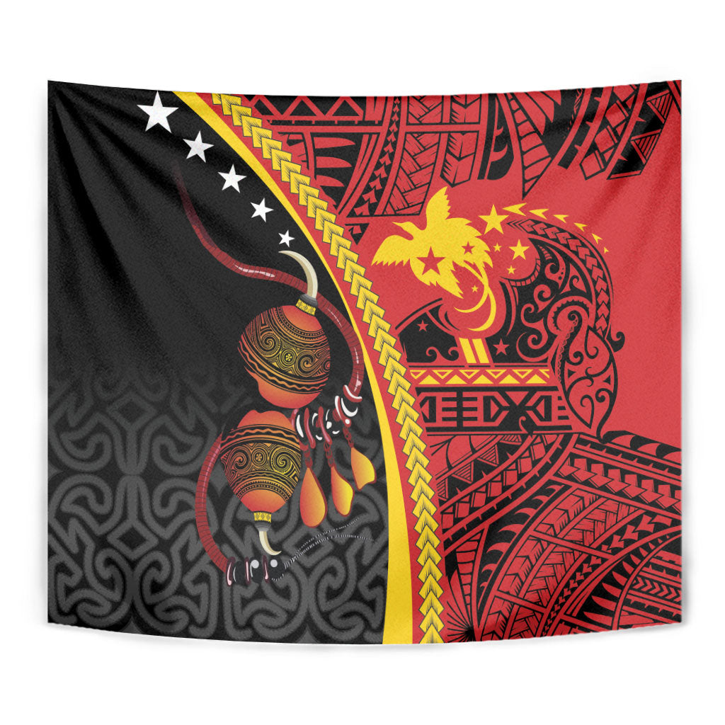 Papua New Guinea Independence Tapestry PNG Bagi and Lime Pot LT7 - Polynesian Pride
