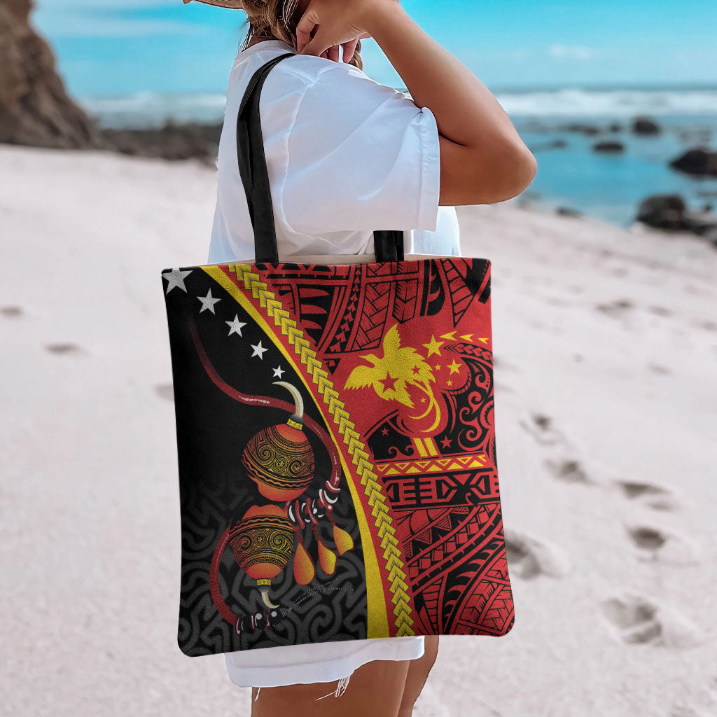 Papua New Guinea Independence Tote Bag PNG Bagi and Lime Pot LT7 - Polynesian Pride