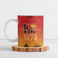Papua New Guinea 1975 To The Future Ceramic Mug Sepik Masks LT7 Red - Polynesian Pride