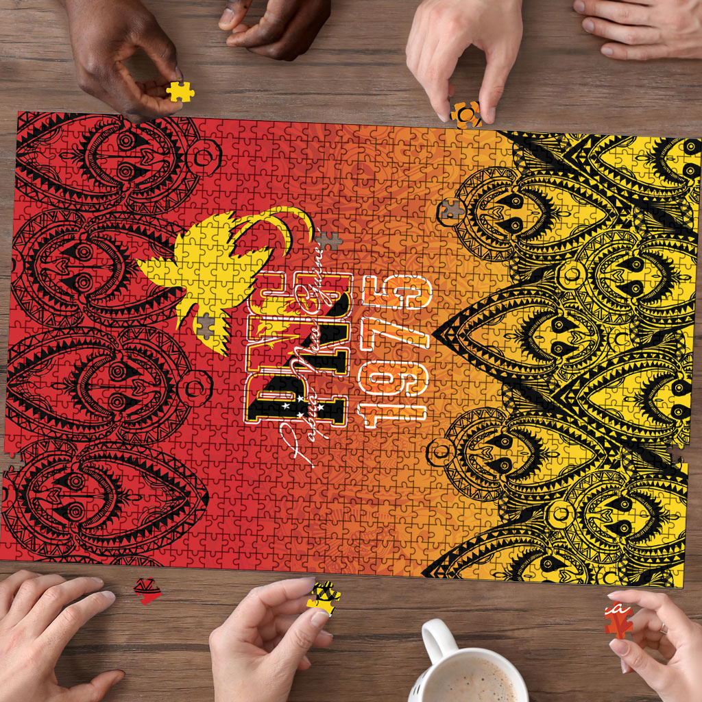 Papua New Guinea 1975 To The Future Puzzle Sepik Masks LT7 - Polynesian Pride