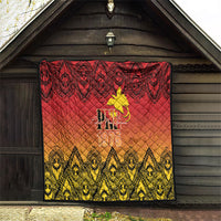 Papua New Guinea 1975 To The Future Quilt Sepik Masks LT7 - Polynesian Pride