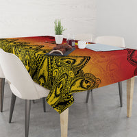 Papua New Guinea 1975 To The Future Tablecloth Sepik Masks LT7 - Polynesian Pride