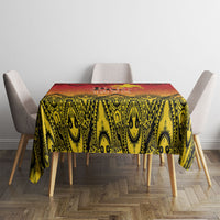 Papua New Guinea 1975 To The Future Tablecloth Sepik Masks LT7 - Polynesian Pride