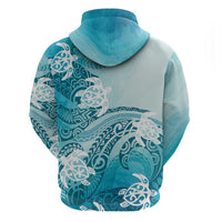 Polynesia Turtle Hoodie Watercolor Abstract Style LT7 - Polynesian Pride