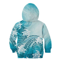 Polynesia Turtle Kid Hoodie Watercolor Abstract Style LT7 - Polynesian Pride