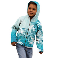 Polynesia Turtle Kid Hoodie Watercolor Abstract Style LT7 - Polynesian Pride