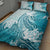 Polynesia Turtle Quilt Bed Set Watercolor Abstract Style