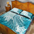 Polynesia Turtle Quilt Bed Set Watercolor Abstract Style