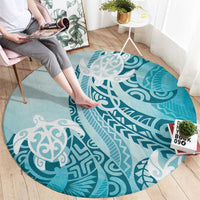 Polynesia Turtle Round Carpet Watercolor Abstract Style LT7 - Polynesian Pride