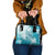 Polynesia Turtle Shoulder Handbag Watercolor Abstract Style