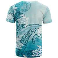 Polynesia Turtle T Shirt Watercolor Abstract Style LT7 - Polynesian Pride