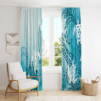 Polynesia Turtle Window Curtain Watercolor Abstract Style LT7 - Polynesian Pride