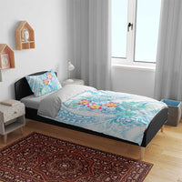 Sea Blue Polynesian Jellyfish Bedding Set Watercolor Glows LT7 - Polynesian Pride