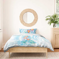 Sea Blue Polynesian Jellyfish Bedding Set Watercolor Glows LT7 - Polynesian Pride