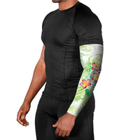 Summer Green Polynesian Jellyfish Arm Sleeves Watercolor Glows LT7 - Polynesian Pride