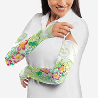 Summer Green Polynesian Jellyfish Arm Sleeves Watercolor Glows LT7 - Polynesian Pride