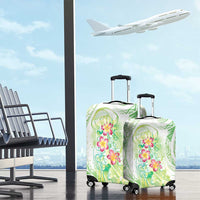 Summer Green Polynesian Jellyfish Luggage Cover Watercolor Glows LT7 - Polynesian Pride