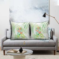 Summer Green Polynesian Jellyfish Pillow Cover Watercolor Glows LT7 - Polynesian Pride