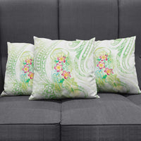 Summer Green Polynesian Jellyfish Pillow Cover Watercolor Glows LT7 - Polynesian Pride