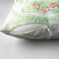 Summer Green Polynesian Jellyfish Pillow Cover Watercolor Glows LT7 - Polynesian Pride