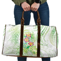 Summer Green Polynesian Jellyfish Travel Bag Watercolor Glows LT7 Light Green - Polynesian Pride