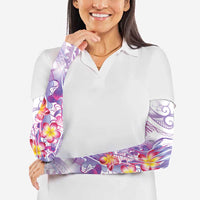 Lavender Polynesian Jellyfish Arm Sleeves Watercolor Glows LT7 - Polynesian Pride