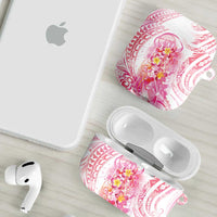 Rose Pink Polynesian Jellyfish AirPods Case Watercolor Glows LT7 - Polynesian Pride