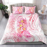 Rose Pink Polynesian Jellyfish Bedding Set Watercolor Glows LT7 - Polynesian Pride
