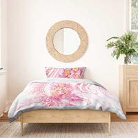 Rose Pink Polynesian Jellyfish Bedding Set Watercolor Glows LT7 - Polynesian Pride