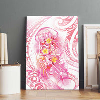 Rose Pink Polynesian Jellyfish Canvas Wall Art Watercolor Glows LT7 - Polynesian Pride