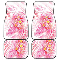 Rose Pink Polynesian Jellyfish Car Mats Watercolor Glows LT7 - Polynesian Pride