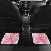 Rose Pink Polynesian Jellyfish Car Mats Watercolor Glows LT7 Set 2pcs - Back Rose Pink - Polynesian Pride