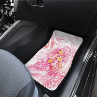 Rose Pink Polynesian Jellyfish Car Mats Watercolor Glows LT7 - Polynesian Pride