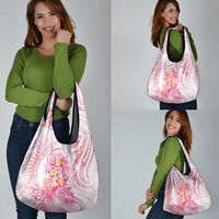 Rose Pink Polynesian Jellyfish Grocery Bag Watercolor Glows LT7 - Polynesian Pride