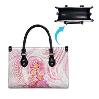 Rose Pink Polynesian Jellyfish Leather Bag Watercolor Glows LT7 - Polynesian Pride