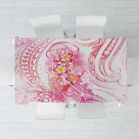 Rose Pink Polynesian Jellyfish Tablecloth Watercolor Glows LT7 Rose Pink - Polynesian Pride