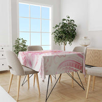 Rose Pink Polynesian Jellyfish Tablecloth Watercolor Glows LT7 - Polynesian Pride