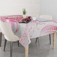 Rose Pink Polynesian Jellyfish Tablecloth Watercolor Glows LT7 - Polynesian Pride