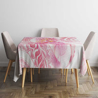 Rose Pink Polynesian Jellyfish Tablecloth Watercolor Glows LT7 - Polynesian Pride